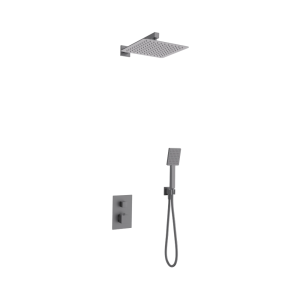 Zestaw prysznicowy ANGO Z01TGM 2-funkcyjny z deszczownicą 25cm