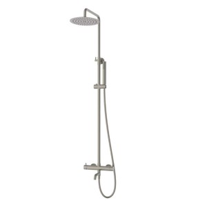 Kolumna prysznicowa LUGO CMN01MBSLW Deszczownica 25cm Wylewka obrotowa Stal szczotkowana