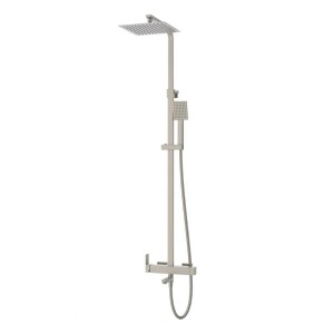 Kolumna prysznicowa ANGO CMN02MBSLW Deszczownica 25cm Wylewka obrotowa Stal szczotkowana