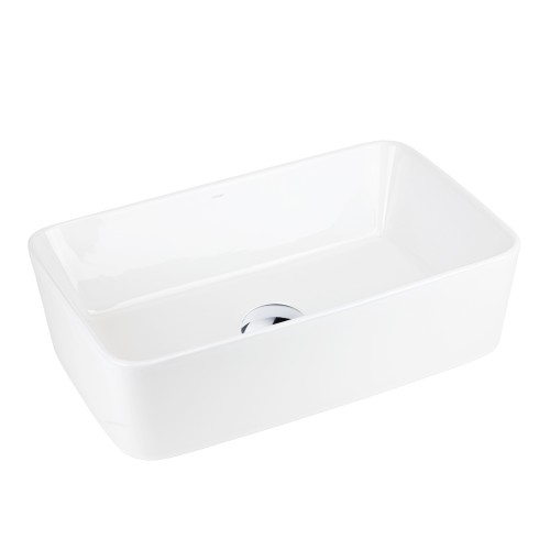 Umywalka nablatowa ANGO UC5627CH prostokątna 480x295x135 mm Chromowany korek