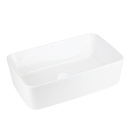 Umywalka nablatowa ANGO UC5627WH prostokątna 480x295x135 mm Biały korek