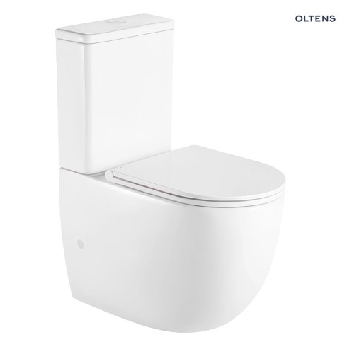Oltens Hamnes Stille kompakt miska WC  z deską Ovan wolnoopadającą biały 44003000