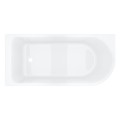 Wanna narożna INVELIA V220XLLBL 170x80 cm Montaż lewostronny Korek klik klak Czarny