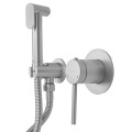 Bateria bidetowa podtynkowa LUGO CMB7570BSL Stal szczotkowana