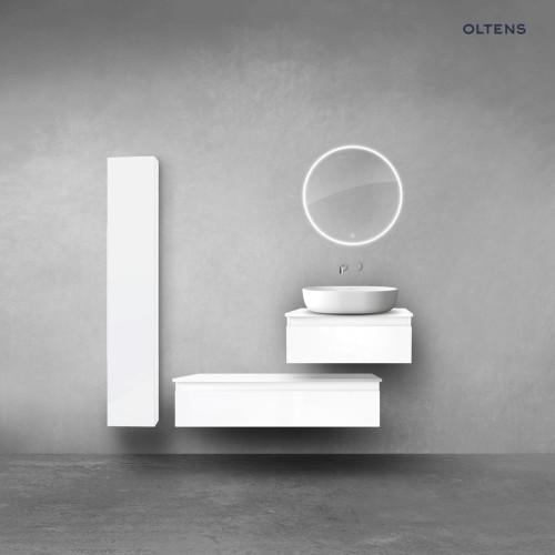 Oltens Vernal zestaw mebli łazienkowych 160 cm biały połysk 68695000
