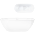 Wanna wolnostojąca OLVENA V041MWH 150 cm Korek klik-klak Biały