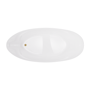 Wanna wolnostojąca AVOLA V032XXLBGL 180 cm Korek klik klak Złoto szczotkowane
