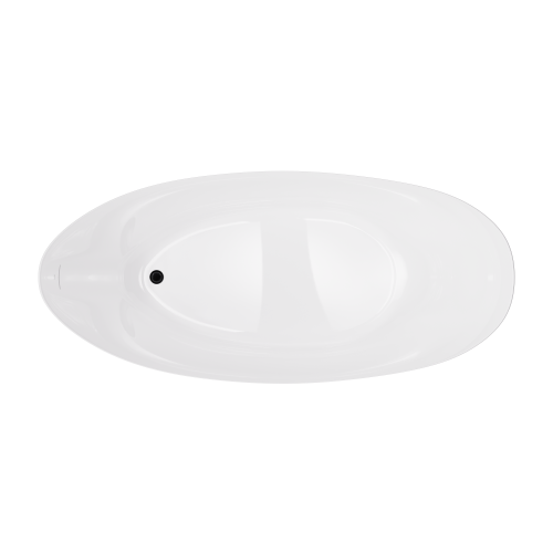 Wanna wolnostojąca AVOLA V032XXLBL 180 cm Korek klik klak Czarny