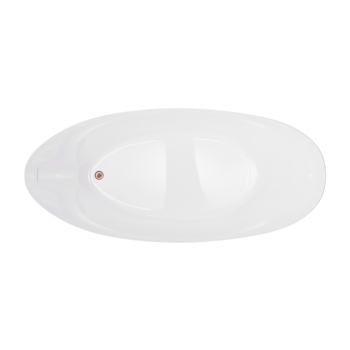 Wanna wolnostojąca AVOLA V032XXLBRG 180 cm Korek klik klak Miedź szczotkowana