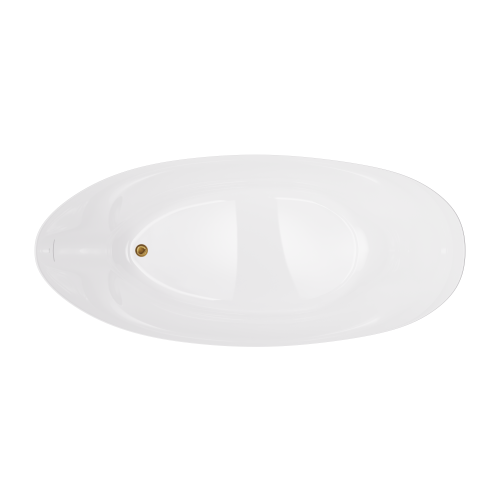 Wanna wolnostojąca AVOLA V032XXLGL 180 cm Korek klik klak Złoty