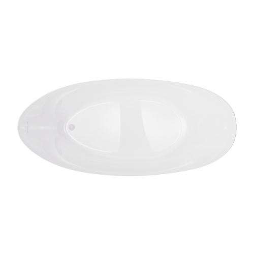 Wanna wolnostojąca AVOLA V032XXLWH 180 cm Korek klik klak Biały