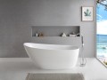 Wanna wolnostojąca ESTELLA II V038XLRG SLIM 170 cm Korek klik klak Różowe złoto