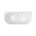 Wanna przyścienna MONO V029LSCH Slim 160 cm Przelew szczelinowy Korek klik klak Chrom