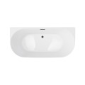 Wanna przyścienna MONO E029XLSBL Slim 170 cm Korek klik klak Czarny