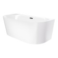 Wanna przyścienna MONO E029XLSBL Slim 170 cm Korek klik klak Czarny