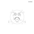 Oltens Onega bateria wannowo-prysznicowa podtynkowa termostatyczna nikiel 34601910