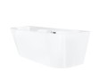 Wanna przyścienna MONO E029LSCH Slim 160 cm Korek klik klak Chrom