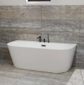 Wanna przyścienna MONO E029LSGM Slim 160 cm Korek klik klak GunMetal