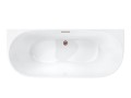 Wanna przyścienna MONO E029LSRG Slim 160 cm Korek klik klak Różowe Złoto