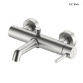 Oltens Molle bateria wannowo-prysznicowa ścienna nikiel 34112910