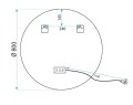 LUSTRO LED MMJ BRUSH SS 90CM