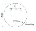 LUSTRO LED MMJ BRUSH SS 90CM