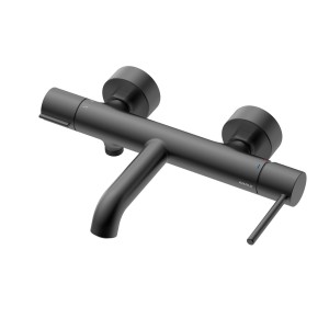Bateria wannowa ścienna z przełącznikiem natrysku Ultimate Gun metal Avapax