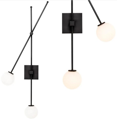 LAMPA APP1595-2W BLACK MAT