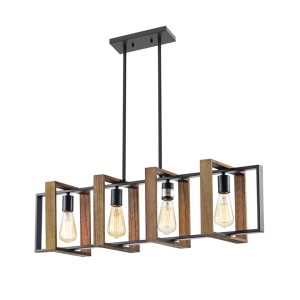 LAMPA APP1583-4CP BLACK WOOD