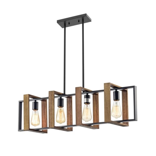 LAMPA APP1583-4CP BLACK WOOD