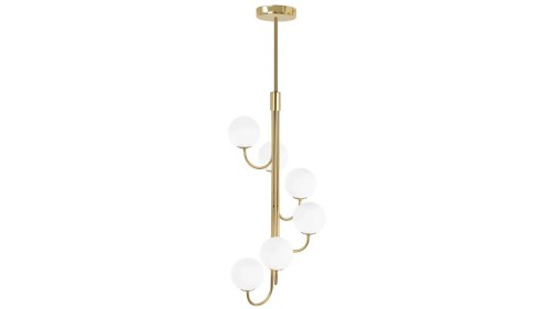 LAMPA APP1585-6CP GOLD MAT