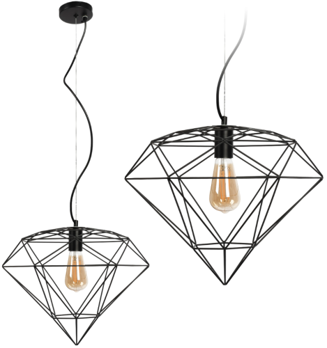 LAMPA APP563-1CP BLACK