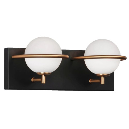 LAMPA APP1221-2W BLACK/GOLD