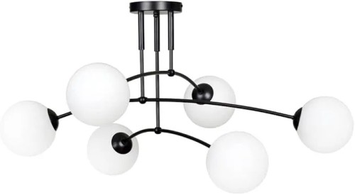 LAMPA APP1576-6CP BLACK MAT