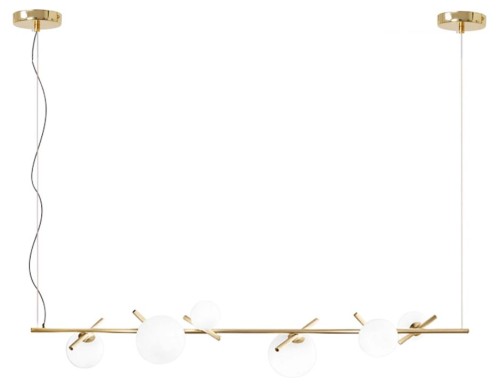 LAMPA APP1664-6CP GOLD MAT