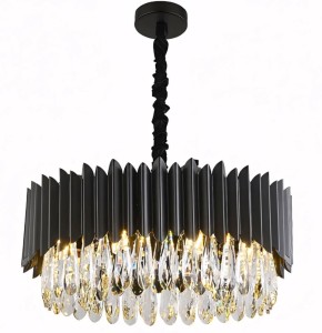 LAMPA APP1657-8CP BLACK 50 cm