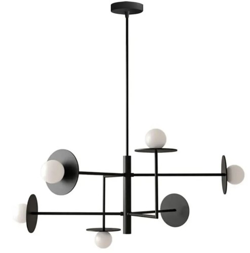 LAMPA APP1668-6CP BLACK MAT