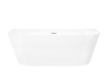 Wanna przyścienna MONO E029LBSL 160x75 cm Korek klik-klak Biały