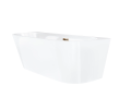 Wanna przyścienna MONO E029MBRG 150x74 cm Korek klik-klak Miedź Szczotkowana