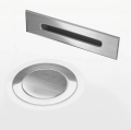 Wanna przyścienna MONO E029XLBSL 170x80 cm Korek klik-klak Stal Szczotkowana