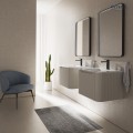 Oltens Nordlis lustro 60x80 cm prostokątne z oświetleniem od tyłu z matą grzewczą czarny 64119300