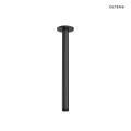 Oltens Aera ramię prysznicowe sufitowe 25 cm czarny mat 39404300