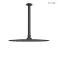 Oltens Aera ramię prysznicowe sufitowe 25 cm czarny mat 39404300