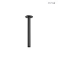 Oltens Aera ramię prysznicowe sufitowe 15 cm czarny mat 39405300