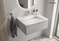 Oltens Stila umywalka 60x45 cm meblowa LavaForm biały mat 40200900