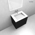 Oltens Stila umywalka 60x45 cm meblowa LavaForm biały mat 40200900