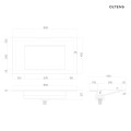 Oltens Stila umywalka 80x45 cm meblowa LavaForm biały połysk 40201000