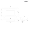 Oltens Stila umywalka 90x45 cm meblowa LavaForm biały połysk 40202000