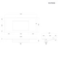 Oltens Stila umywalka 100x45 cm meblowa LavaForm biały mat 40203900