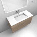 Oltens Stila umywalka 100x45 cm meblowa LavaForm biały mat 40203900